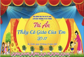 LIÊN ĐỘI TRƯỜNG TIỂU HỌC KỲ TRINH TỔ CHỨC CHƯƠNG "TRI ÂN THẦY CÔ GIÁO CỦA EM 20/11"