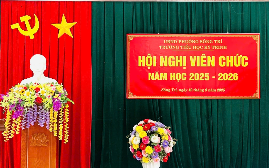 TRƯỜNG TIỂU HỌC KỲ TRINH TỔ CHỨC THÀNH CÔNG HỘI NGHỊ VIÊN CHỨC, NGƯỜI LAO ĐỘNG NĂM HỌC 2025 - 2026